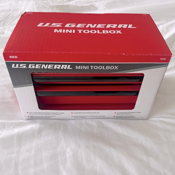 Red U.S. General Mini Toolbox - Picture 3 of 6